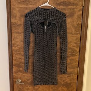 NWT Fashion Nova Cable Knit Dress Set - Small